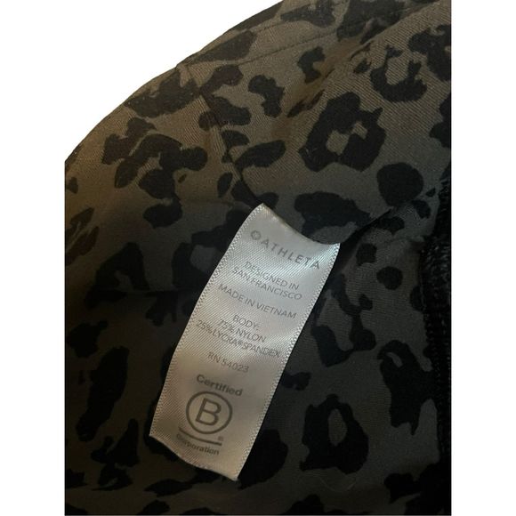 Athleta Leopard Elation Ultra High Rise Tight Anthracite Grey - Picture 5 of 5